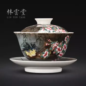 Пастельная чашка Lin Yuntang jingdezhen, большая чашка, высококачественные чайные чашки, чашки