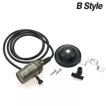 Патрон для лампы KARWEN E27 латунный с выключателем