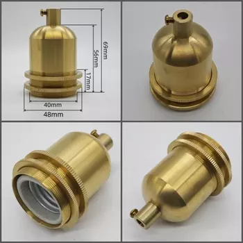 Патрон лампы Calla&Allan латунный E27