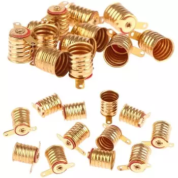 Патроны для ламп HUXUAN, медные, 10 шт.