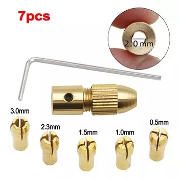Патроны для мини-дрели ANENG 7 шт., 0,5-3,0 мм