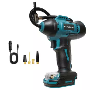 PATUOPRO Беспроводной автомобильный накачиватель шин 150PSI для аккумулятора Makita 18В