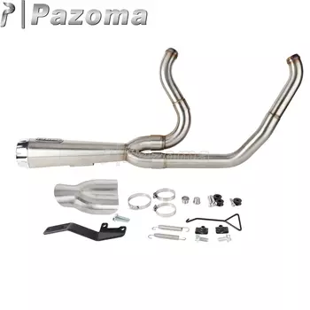 PAZOMA 2-в-1 полная система выхлопной системы мотоцикла полный глушитель для Harley Softail Low Rider Street Bob Standard FXST 2018-2024