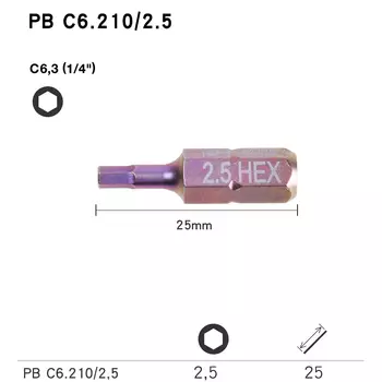 PB SWISS TOOLS, Прецизионная Шестигранная головка, Шестигранная головка для всех типов отрасли, комбинированное бит для шестигранных винтов, аналогично