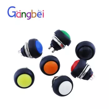 PBS-33b 12 мм, без блокировки, Маленький кнопочный выключатель водонепроницаемый переключатель с сброса Gangbei