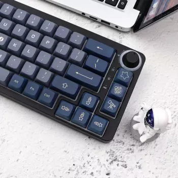 PBT Dye Subb Keycaps 133 шт. Stargaze Стильные колпачки для ключей Набор для игровой механической клавиатуры Чехлы для клавиш MX