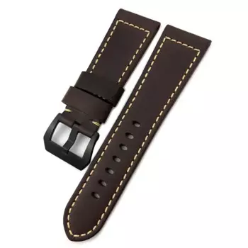 PCAVO 26 мм качественный коричневый коровьи ремешок для Panerai бронзовый ремешок pam00968 00671 мужской браслет ручной работы аксессуары с пряжкой