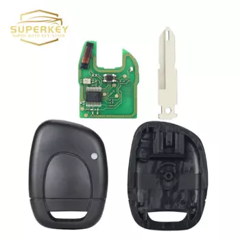 PCF7947A для Renault Clio Kangoo Master Trafic Modus Vivaro, дистанционный автомобильный брелок, 1 кнопка, необрезанный, 433 МГц ID46 NE73, лезвие