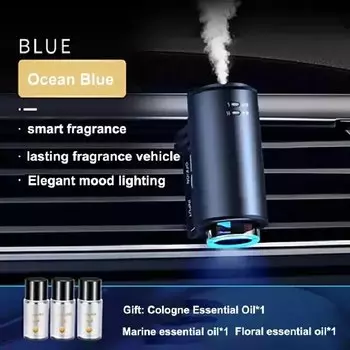 Мини-автомобильный ароматический диффузор, увлажнитель воздуха, ультразвуковой безводный диффузор эфирного масла, ароматизатор, нано-холодный увлажнитель с ароматом тумана