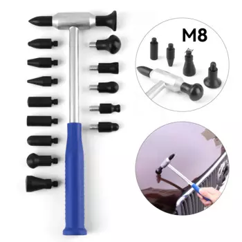 Инструмент для ремонта вмятин PDR, 100% алюминий, молоток для ремонта вмятин - комплекты для ремонта вмятин без покраски с 6/15 шт., молоток со сменной головкой M8