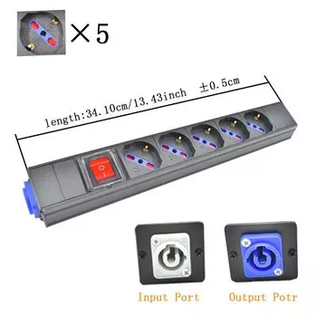 PDU Power Strips Schuko Powerlink Power Link Выходная коробка с входом и розеткой питания 1-11AC Немецкая итальянская розетка беспроводная