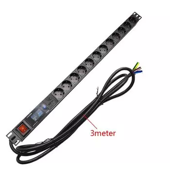 PDU распределитель Electrica 12 розеток 3 м