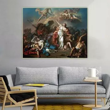 Печать на холсте "Аполлон и Диана атакующие детей Нибе" Citon