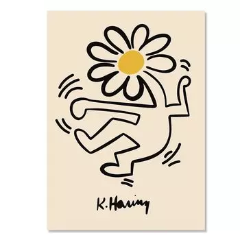 Печать на холсте ASTRDECOR Abstract Yayoi Kusama Orange