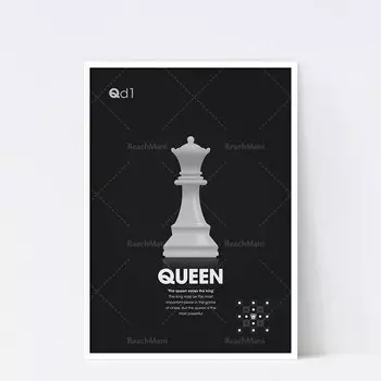 Печать на холсте "Черная Королева", ReachMani