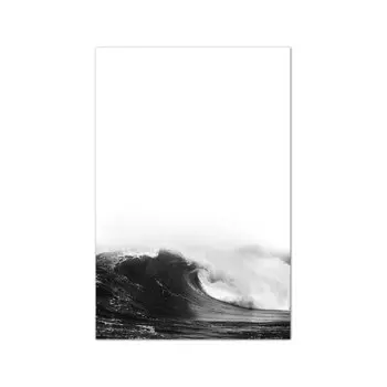 Печать на холсте "Черно-белая пальма", Blue hour