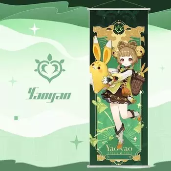 Печать на холсте Genshin Impact Layla Kaeya Fischl