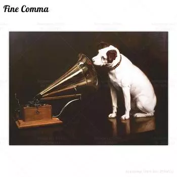 Печать на холсте "Голос Его Мастера" Fine Comma Style