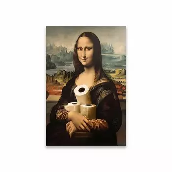 Печать на холсте Мона Лиза Fashionista