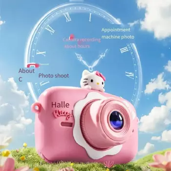 Печатная фотокамера Sanrios Ultra Hd Hellokitty для детей и девочек розовая цифровая камера игрушка высококачественный фестиваль для подарка
