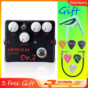 Педаль для эффектов искажения JOYO D51 Arsenal, Классическая британская педаль для эффектов хрустящей реальной байпас, педаль для электрогитары, запчасти, аксессуары