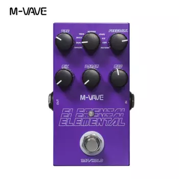 Педаль для задержки M-vave, вспомогательная цифровая педаль с 9 эффектами задержки, поддержка режима нажатия и удержания, детали для задержки электрогитары и басов