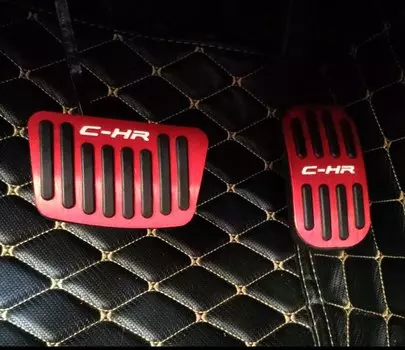 Педаль дроссельной заслонки для Toyota CHR C-HR 2016-2019, Специальная модификация педали тормоза без перфорации, противоскользящая педаль, украшение