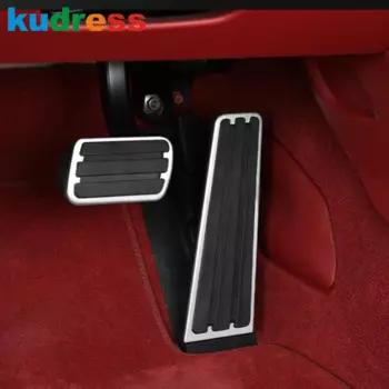 Педаль тормоза акселератора для Porsche 718 2016-2020 911 2006-2020 Panamera 2010-2022, алюминиевая подставка для ног, крышка дроссельной заслонки