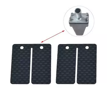 Педали герконового клапана из углеродного волокна, 37 х 34 мм, черные для впускного клапана 80 куб.см