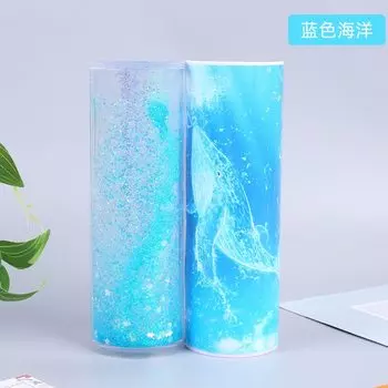 Пенал для карандашей с песком ABS пластик