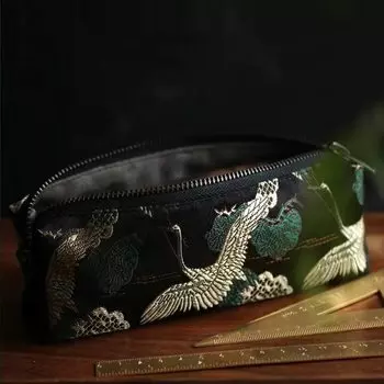 Пенал YOUQIWJ тканевый ретро