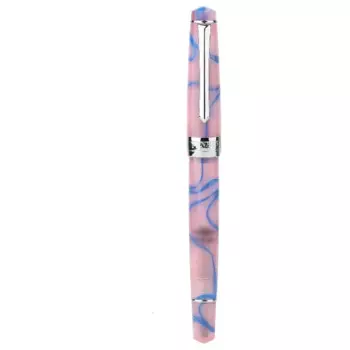 PENBBS 309, разноцветная перьевая ручка с поршнем, тонкое наконечник, 0,5 мм, серебряная ручка с чернилами, офисный письменный подарок, канцелярские принадлежности