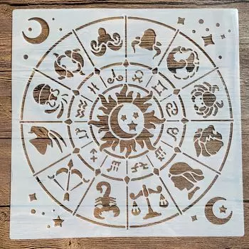 ПенхуаМобан трафарет мандала 30*30 см