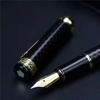 Перьевая ручка HERO Иридистое золото черная