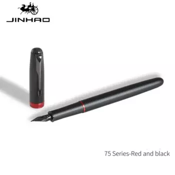 Перьевая ручка Jinhao 75 черная/красная 0,5 мм