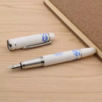 Перьевая ручка Jinhao Белый и Черный