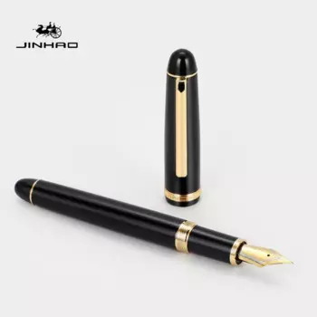 Перьевая ручка JINHAO X350 черная с золотым покрытием