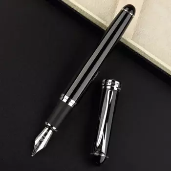 Перьевая ручка Jinhao X750 серебристого цвета