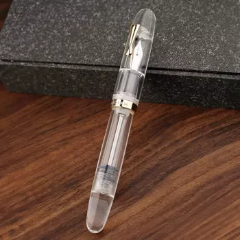 Перьевая ручка Majohn C4, прозрачная акриловая капельница большого размера с наконечником EF/F/M, для офиса, бизнеса, школы