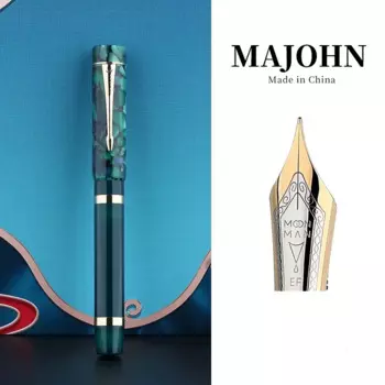 Перьевая ручка Majohn M700 Перо Majohn с тонким наконечником 0,5 мм/EF 0,38 мм с конвертером Ручка с чернилами из смолы Красивые письменные школьные принадлежности