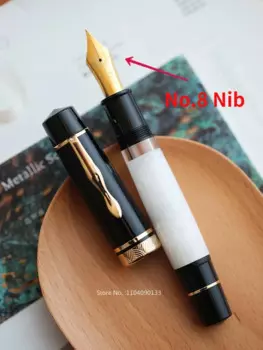 Перьевая ручка MAJOHN P139 перьевая с большим поршнем перьевая ручка EF/F/M твердый резиновый язык полностью медная конструкция ручка для письма