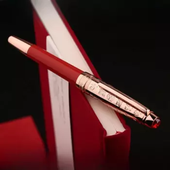 Перьевая ручка Mooman Majohn P135 с наконечником F 0,5 мм, красная с золотым зажимом, чернильная ручка для письма, высокое качество, импортные канцелярские принадлежности для студентов