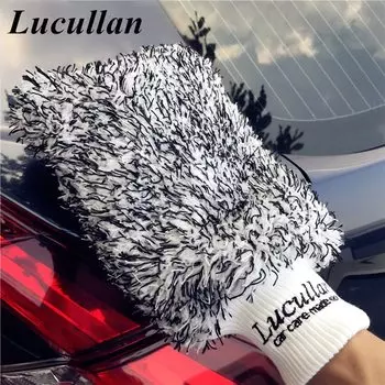 Перчатки из микрофибры Lucullan с двумя ковшами, 3 цвета, автомобильная мойка, большой размер, специально по индивидуальному заказу для автомойки