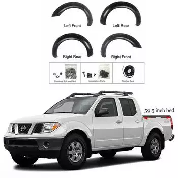 Переднее крыло, колесная арка для Nissan NAVARA Frontier D40 2006 -2010 с прикроватной тумбой 59,5 дюйма, только заклепка, карманный болт
