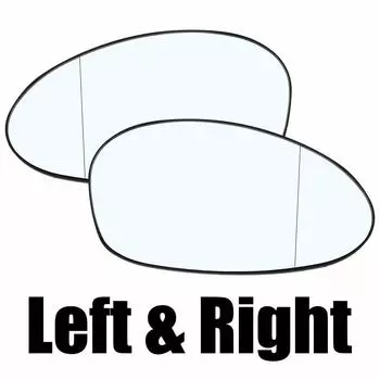 Переднее левое правое крыло, стекло с подогревом двери, боковое прозрачное заднее зеркало заднего вида для BMW E81 E87 E82 E88 2004-13 E46 E90 E93 05-10