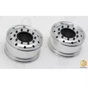 Переднее переднее колесо JX Model 1/14 для грузовика 1/14 F2000, полностью металлическое для Tamiya Lesu, Scania Man