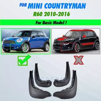Передние и задние брызговики для MINI Countryman R60 2010-2016, брызговики, брызговики 2011 2012 2013 2014 2015, комплект брызговиков