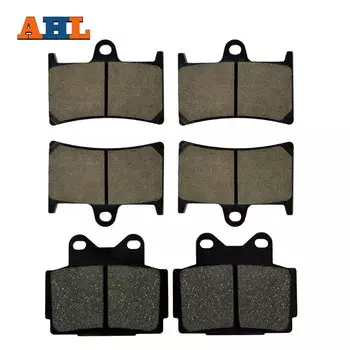 Передние и задние тормозные колодки AHL для мотоцикла YAMAHA FZS 600 Fazer 1998-2003, черные тормозные диски