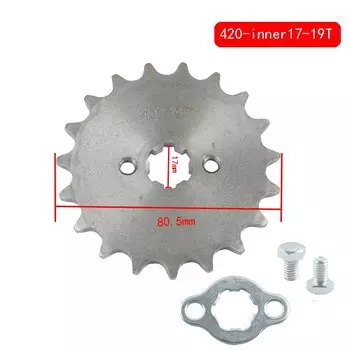 Передние звездочки двигателя цепи 420 420H 17/20 мм 10 -19 зубьев для Taotao Kayo ESB Apollo SSR 110 125cc внедорожного велосипеда квадроцикла