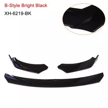 Передний бампер автомобиля, комплект для губ, спойлер, разделитель, диффузор, 4 шт., регулируемый универсальный разветвитель канарда из углеродного волокна для BMW, Honda